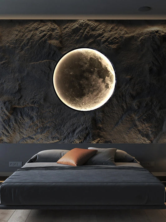 Captivating Glow of the Planet and Moon LED Wall Light